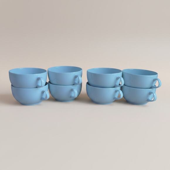 Arzberg Other - Arzberg Bavaria Germany White Soup Bowls Double Handle 6oz Porcelain 8PK